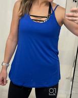 img 1 attached to 🌞 Tobrief Women's Summer Spaghetti Strap Tank Tops - Casual Sleeveless Shirts & Cami Tops review by Montez Parson