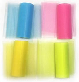 img 2 attached to DIY Wedding And Valentines Decor: Misscrafts Tulle Netting Ribbons In 4 Colors - 75 Feet Per Roll
