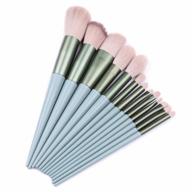 13 pcs makeup brush set premium synthetic silver foundation blending blush face powder brush makeup brush kit (13 pcs) logo