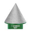 mgtgbao 38mm green diamond beveling chamfer bit, 1-1/2" diamond countersink drill bits with 5/8-11 inch thread for enlarging, polishing and bevelling granite marble tiles size of 0 to 1-1/2" inch logo