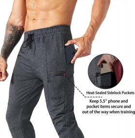 img 3 attached to ZENWILL Workout Joggers Athletic Sweatpants Men's Clothing and Active