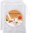 2 pack nut milk bag,food grade nylon nut bag strainer,7.9 x 11.8 inch cheese cloth bag for straining fruit juice,nut milk,doufu,almond,coffee,yogurt and soup (nylon, 7.9x11.8) … logo