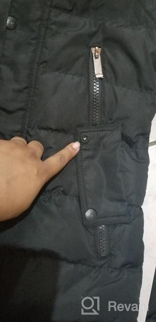 img 1 attached to Warm Winter Protection For Big Boys: LISUEYNE Mid-Long Hooded Down Puffer Jacket review by Fredo Zhan