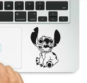 img 1 attached to 🧵 Lilo and Stitch-Stitch Decal: Motivational Quote Clear Vinyl Decal for MacBook Pro, Retina, and Air - Decal & Sticker Pros