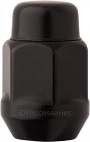 img 3 attached to DPAccessories Black Lug Nuts - Closed End Bulge Acorn Style - 7/16-20 Thread Size - Cone Seat - 13/16" Hex - LCB3C1HE2BK04016 (Set Of 16)