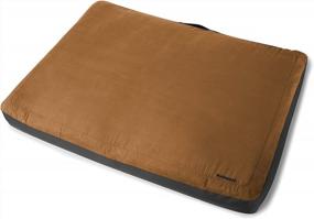 img 4 attached to RUFFWEAR Urban Sprawl Large Dog Bed - Durable Microfiber For Indoor And Outdoor Comfort In Trailhead Brown