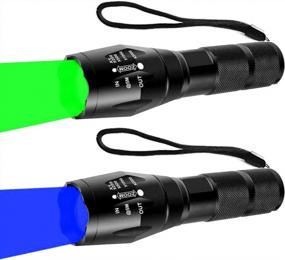 img 4 attached to Single Mode Hunting Torch Bundle: Green And Blue Light Flashlights