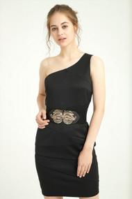 img 2 attached to Add A Vintage Touch To Your Outfit With VOCHIC Women'S Wide Waist Belt Featuring Metal Leaf Buckle