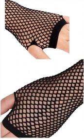 img 2 attached to 13 Styles 80S Fishnet Gloves For Women And Girls In Theme Party Costume Accessories