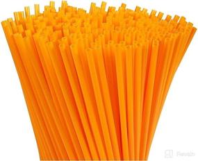 img 4 attached to 300 Pack Disposable Drinking Straws Plastic Kitchen & Dining