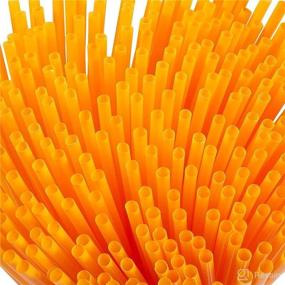 img 1 attached to 300 Pack Disposable Drinking Straws Plastic Kitchen & Dining