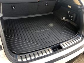 img 4 attached to 🚗 Luxury Cargo Liner for Lexus NX200t NX300 NX300h 2015-2021 - Tailored Car Trunk Mat - All-Weather Black Cargo Mat - Precision-Fit 3D Laser Measured Trunk Liners for Lexus NX200t NX300 NX300h