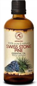 img 4 attached to 100% Natural Swiss Stone Pine Essential Oil For Beauty, Health, And Wellness - 3.4 Fl Oz (100Ml) - Pinus Cembra - Arolla Pine Oil - Made In Switzerland