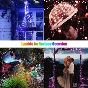 img 2 attached to Versatile Color Changing Fairy String Lights: 33 ft 100 LED USB Silver Wire Lights with Remote and Timer, Ideal for Bedroom Party Wedding Craft Tree Indoor Decor, 16 Colors, Adapter Included