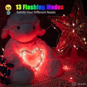 img 1 attached to Versatile Color Changing Fairy String Lights: 33 ft 100 LED USB Silver Wire Lights with Remote and Timer, Ideal for Bedroom Party Wedding Craft Tree Indoor Decor, 16 Colors, Adapter Included