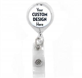 img 4 attached to 25-Pack Retractable Badge Reel With Belt Clip And 36In Standard Duty Cord - Made In USA By Buttonsmith