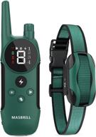 masbrill dog training collar: remote-controlled, waterproof, & adjustable for medium to large dogs - beep, vibration, shock modes logo