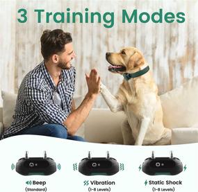 img 3 attached to MASBRILL Dog Training Collar: Remote-Controlled, Waterproof, & Adjustable for Medium to Large Dogs - Beep, Vibration, Shock Modes