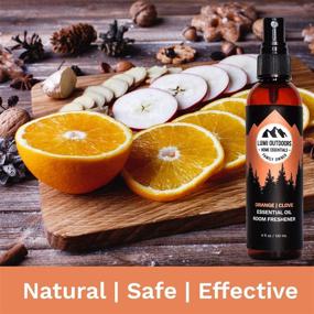 img 1 attached to 🍊 Lumi Outdoors' Orange Clove Natural Air Freshener: Revitalize Your Space with Essential Oil Odor Eliminating Room Spray