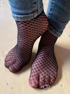 img 1 attached to Stylish And Sexy: Epeius Lace Fishnet Ankle Socks For Women review by Kevin Parker