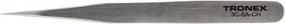 img 2 attached to Tweezers – Tronex 3C SS Short Straight Tip, Very Fine • 3C-SA-CH