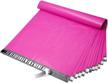 pink poly mailers - 24x24 inch, pack of 50 - self-sealing, durable shipping envelopes for boutique items, enhanced protection and versatility logo
