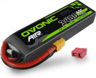 high-performance ovonic 4s lipo battery with 60c discharge rate and 3400mah capacity for rc vehicles logo