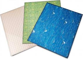 img 2 attached to Hexers RPG Board Mat, Square Grid Terrains (8 Varieties), Compatible With D&D/Pathfinder, 27" X 23", 1" Squares - Foldable & Dry Erase