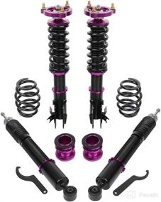 img 4 attached to Cciyu Suspension Absorbers Adjustable Coilovers Replacement Parts for Shocks, Struts & Suspension