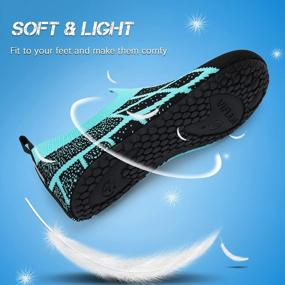 img 2 attached to Breathable Knitted Barefoot Sock Shoes For Men And Women - Non-Slip Aqua Yoga Socks And Soft Indoor Slippers With Rubber Sole By VIFUUR