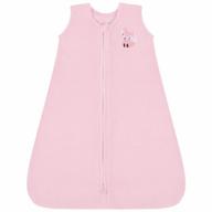 детское носимое одеяло - плюшевый спальный мешок без рукавов tillyou, теплая мягкая одежда унисекс для девочки 18-24 месяцев, розовая лиса логотип