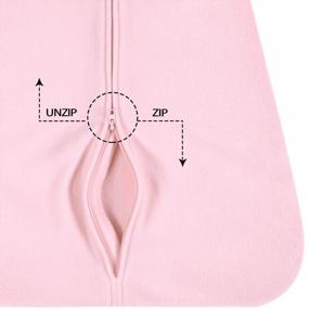 img 1 attached to Baby Wearable Blanket - TILLYOU Sleeveless Plush Sleep Sack, Warm Soft Unisex Clothes For Toddler Girl 18-24 Months, Pink Fox