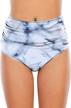 women's ruched high waisted bikini bottoms - full coverage bathing suit swim briefs by marinaprime logo