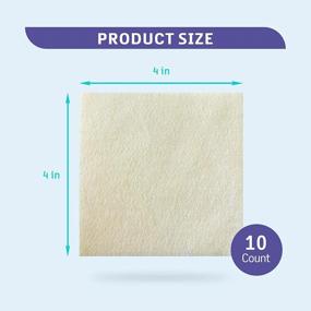 img 3 attached to 10 упаковок подушечек для перевязок Conkote из альгината кальция - антипригарные, стерильные, хорошо впитывающие и удобные, размер подушечки 4 x 4 дюйма