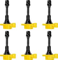 🔥 ena set of 6 heavy duty ignition coil pack compatible with nissan maxima and nv series: high-quality replacement for uf349 c1406 логотип