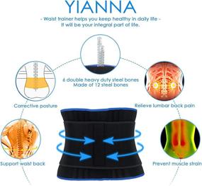 img 2 attached to YIANNA Waist Trainer for Women's 👙 Lingerie, Sleepwear, and Loungewear – Slimming Shaping Clothing