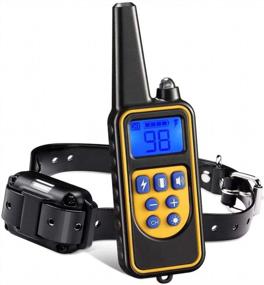 img 4 attached to Train Your Dog Efficiently With Our Waterproof Rechargeable Electronic Collar Featuring 4 Training Modes And 2600Ft Remote Range