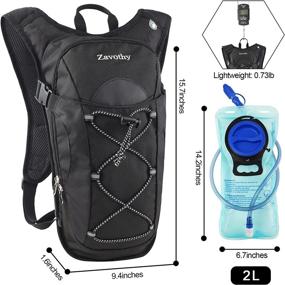 img 3 attached to 🎒 Zavothy 2L Hydration Backpack with Water Bladder - Ideal for Running, Hiking, and Biking