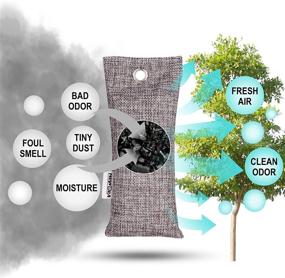 img 3 attached to 🌬️ Breathe Fresh Air with NEWBEA Bamboo Charcoal Air Purifying Bag - Eliminate Odors in Shoes, Home, Closet, and Pet Areas!