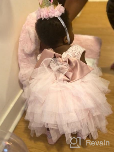 img 1 attached to Cilucu Baby Girls Party Dress: A Beautiful Peachy Pink Tutu For Special Occasions review by Covey Palmer