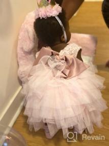 img 7 attached to Cilucu Baby Girls Party Dress: A Beautiful Peachy Pink Tutu For Special Occasions