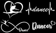 ❤️ dance decals pack: heart, infinity, heartbeat, dancer (white) by slaced логотип