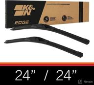 k&amp;n edge wiper blades: unmatched all weather performance &amp; streak-free wipe technology - 24&#34; (pack of 2) logo