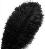 20pcs black ostrich feathers 12-14in plumes bulk diy halloween decorations wedding party centerpieces gatsby decorations logo