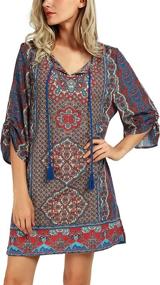 img 4 attached to Urban CoCo Bohemian Vintage Printed Women's Clothing ~ Dresses