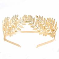 greek goddess gold leaf headband crown for weddings and costumes - rivertree bridal hair accessory logo
