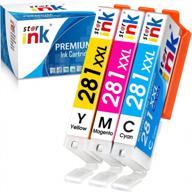 🖨️ starink compatible ink cartridge replacement for canon 281 xxl cli-281xxl (cyan magenta yellow) – ideal for tr7520 tr8520 ts9120 printers logo