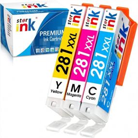 img 4 attached to 🖨️ Starink Compatible Ink Cartridge Replacement for Canon 281 XXL CLI-281XXL (Cyan Magenta Yellow) – Ideal for TR7520 TR8520 TS9120 Printers