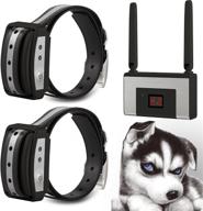 🐶 blingbling petsfun electric wireless dog fence system: waterproof and rechargeable training collar, secure containment for 2 dogs (black) логотип