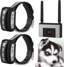 img 4 attached to 🐶 Blingbling Petsfun Electric Wireless Dog Fence System: Waterproof and Rechargeable Training Collar, Secure Containment for 2 Dogs (Black)